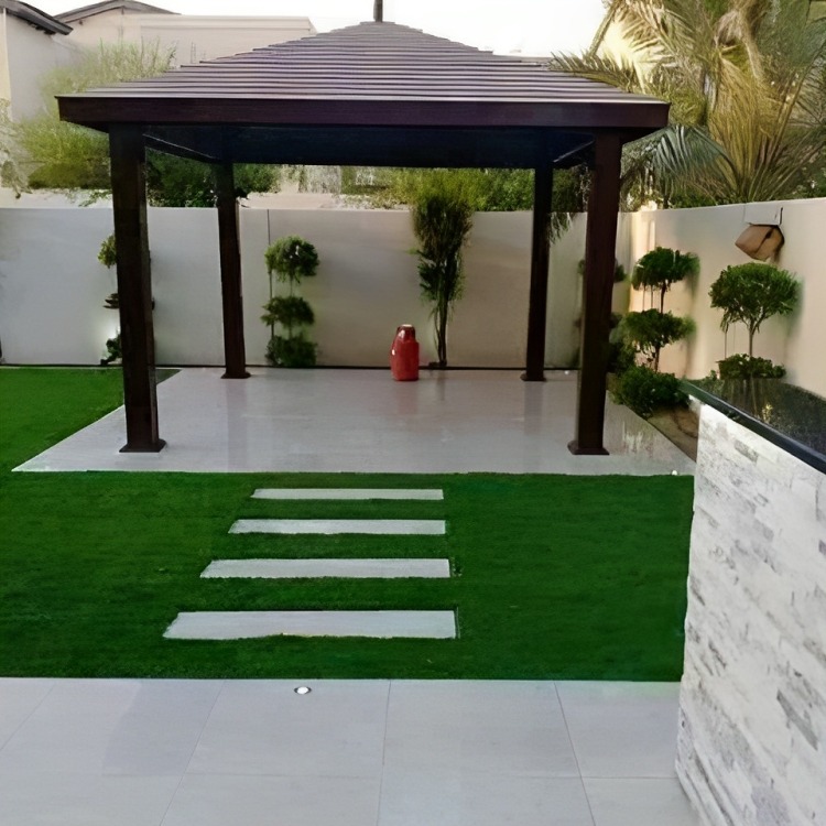 Add a touch of sophistication and shade to your poolside retreat with pergolas that provides a stylish and functional space for lounging and enjoying the pool.